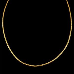 Sleek 22k solid Gold Chain Necklace
